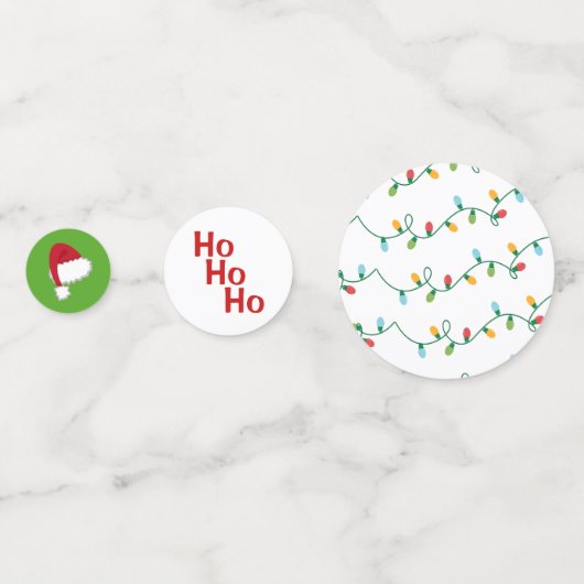 Kersttafel Confetti (Achterkanten)