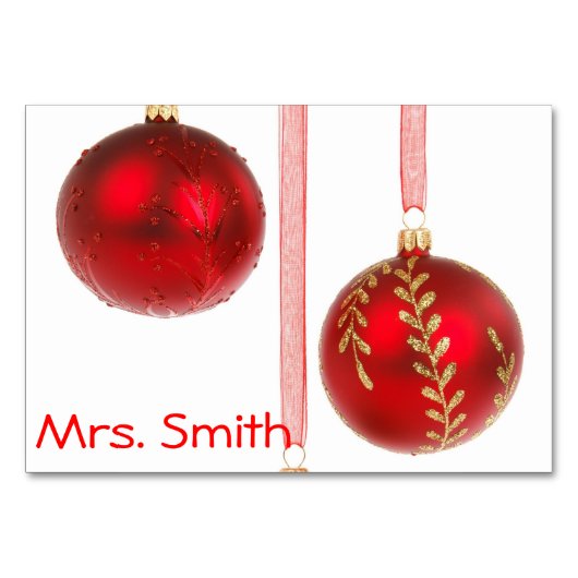 Kersttafel-Kaart Kaart (Voorkant)