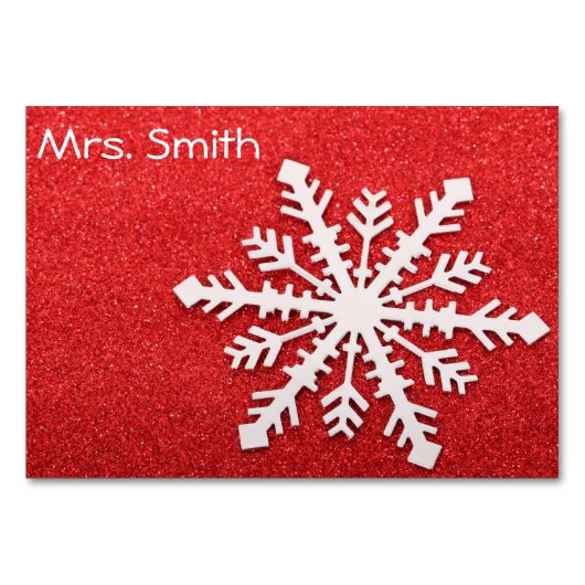 Kersttafel-Kaart Kaart (Achterkant)