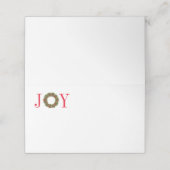 Kersttafel Plaats Kaarten Plaatskaartje (Buitenkant ongevouwen)