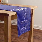 Kersttafel Runner Mijn Held droeg een kruis Korte Tafelloper (Voorbeeld)