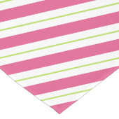 Kersttafel Runner Roze en Groene Strepen Korte Tafelloper (Hoek)