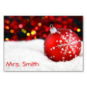 Kersttafelkaart Kaart (Achterkant)