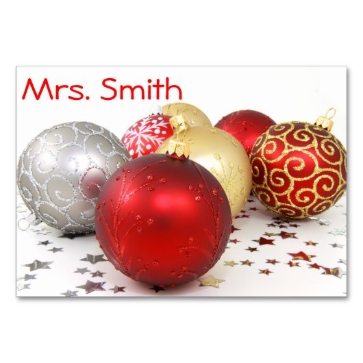 Kersttafelkaart Kaart (Voorkant)