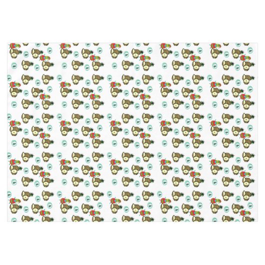 kersttafelkleden, kerstananananas bomen tafelkleed (Voorkant (Horizontaal))