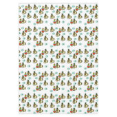 kersttafelkleden, kerstananananas bomen tafelkleed (Voorkant)