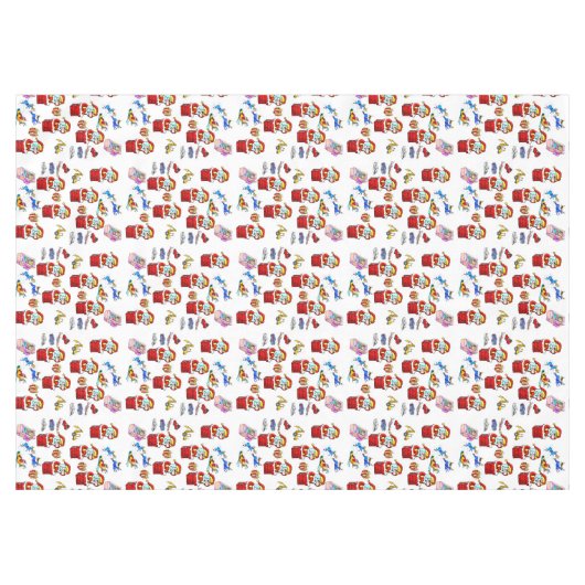 Kersttafelkleden, kerstspeelgoed tafelkleed (Voorkant (Horizontaal))