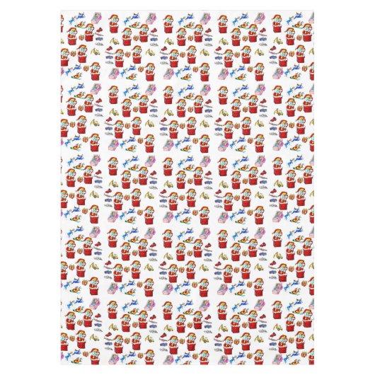 Kersttafelkleden, kerstspeelgoed tafelkleed (Voorkant)