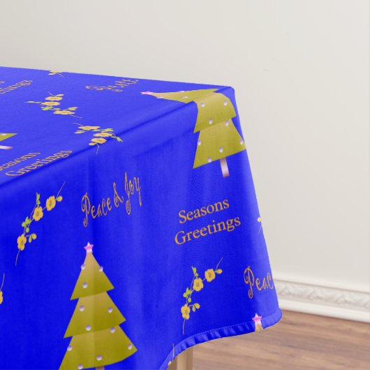 Kersttafelkleden, seizoensgroet, vrede en vrede tafelkleed (Voorbeeld)