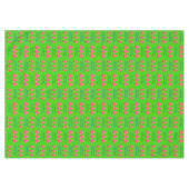 kersttafelkleden, seizoensgroeten, groene boom tafelkleed (Voorkant (Horizontaal))