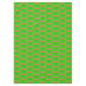 kersttafelkleden, seizoensgroeten, groene boom tafelkleed (Voorkant)