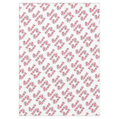 kersttafelkleden, snoepsnoepsuikerriet voor fijne  tafelkleed (Voorkant)