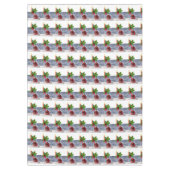 Kersttafelkleden, vrolijk kerstfeest, kaarsje tafelkleed (Voorkant)