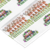 Kersttafelkleden, vrolijk kerstfeest, rendiertje tafelkleed (Gekanteld)