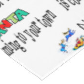 Kersttafelkleed, de Kerstman komt naar je stad Tafelkleed (Gekanteld)