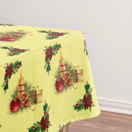 Kersttafelkleed, Kerstkaars Tafelkleed (Voorbeeld)