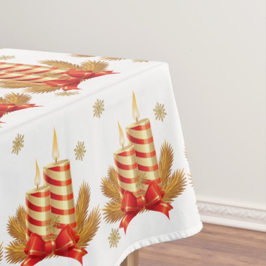 Kersttafelkleed, Kerstkaars Tafelkleed (Voorbeeld)