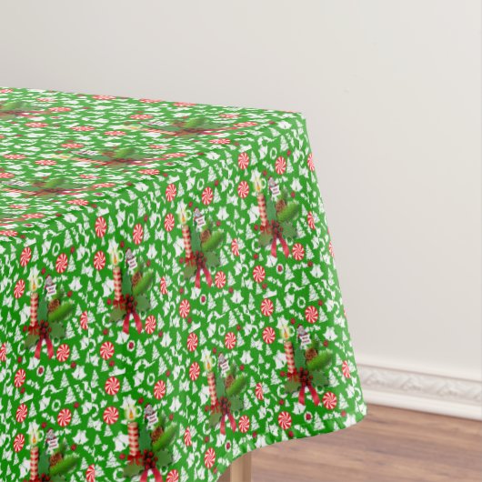 Kersttafelkleed, Kerstkaars Tafelkleed (Voorbeeld)