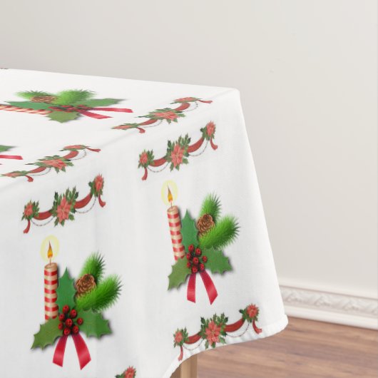 Kersttafelkleed, Kerstkaars Tafelkleed (Voorbeeld)