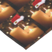 Kersttafelkleed, kerstkaarsje tafelkleed (Gekanteld)