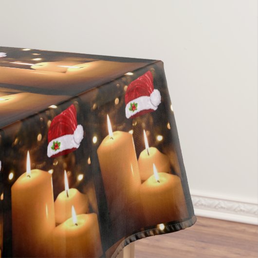 Kersttafelkleed, kerstkaarsje tafelkleed (Voorbeeld)