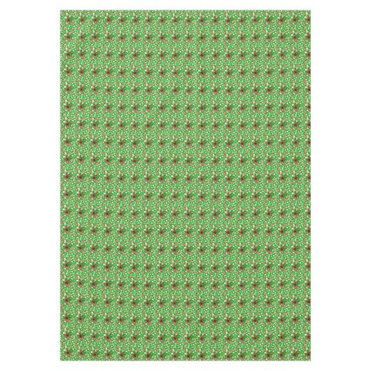 Kersttafelkleed, kerstkaarsje tafelkleed (Voorkant)