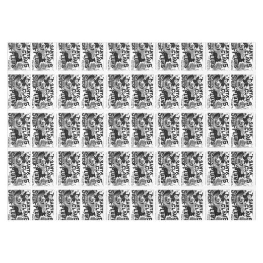 Kersttafelkleed, kerstman tafelkleed (Voorkant (Horizontaal))