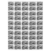 Kersttafelkleed,  kerstman tafelkleed (Voorkant)