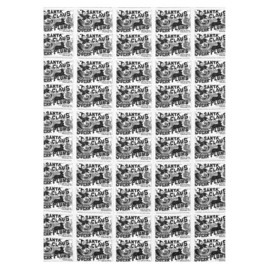 Kersttafelkleed,  kerstman tafelkleed (Voorkant)