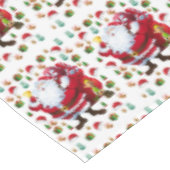 Kersttafelkleed, kerstman tafelkleed (Gekanteld)