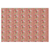 Kersttafelkleed, Merry, Snowman Santa Elf Tafelkleed (Voorkant (Horizontaal))