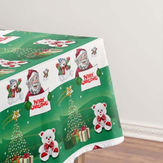 Kersttafelkleed, Prettig Kerstfeest Tafelkleed (Voorbeeld)