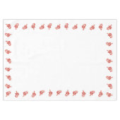 Kersttafelkleed, Rood & Witte Candycane Tafelkleed (Voorkant (Horizontaal))