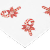 Kersttafelkleed, Rood & Witte Candycane Tafelkleed (Gekanteld)