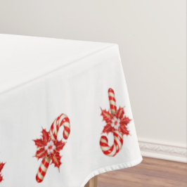 Kersttafelkleed, Rood & Witte Candycane Tafelkleed