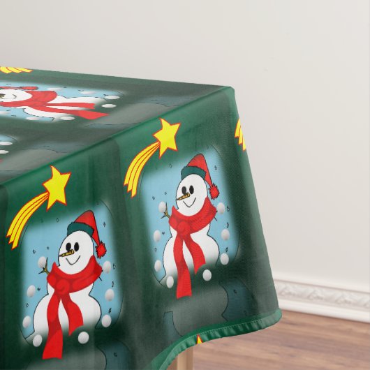 Kersttafelkleed, Sneeuwman Tafelkleed (Voorbeeld)