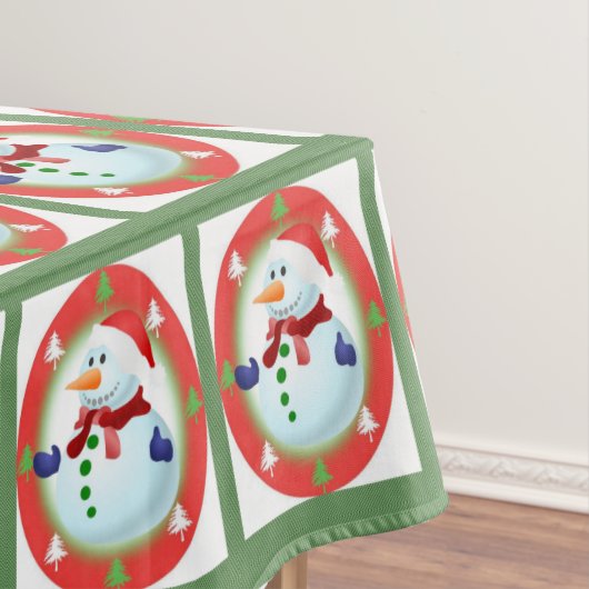 Kersttafelkleed, Sneeuwman Tafelkleed (Voorbeeld)