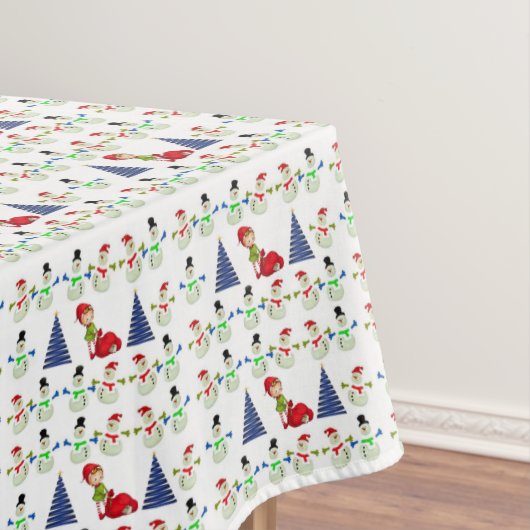 Kersttafelkleed, Sneeuwman Tafelkleed (Voorbeeld)