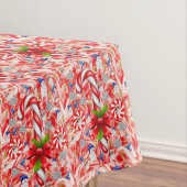 kersttafelkleed, snoepriet tafelkleed (Voorbeeld)