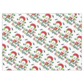 Kersttafelkleed, vrolijk kerstfeest hulp van de ke tafelkleed (Voorkant (Horizontaal))