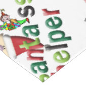 Kersttafelkleed, vrolijk kerstfeest hulp van de ke tafelkleed (Gekanteld)