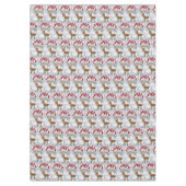 Kersttafellaken, rendiertje tafelkleed (Voorkant)