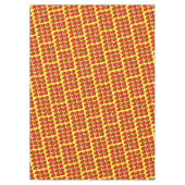 Kersttafellaken, rode paprika Snowman Tafelkleed (Voorkant)