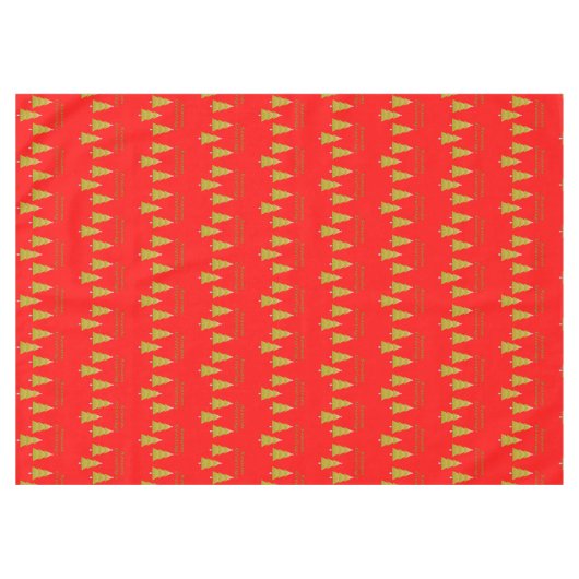 Kersttafellaken, zeehonden en rode bomen tafelkleed (Voorkant (Horizontaal))