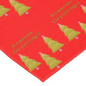 Kersttafellaken, zeehonden en rode bomen tafelkleed (Gekanteld)