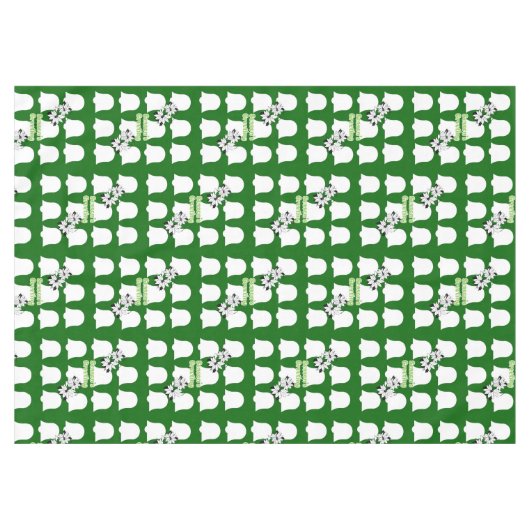 Kersttafellaken, zeehonden, witte balletjes tafelkleed (Voorkant (Horizontaal))