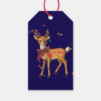 KERSTTAG HERT CADEAULABEL