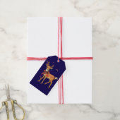 KERSTTAG HERT CADEAULABEL (Met Touw)