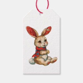 KERSTTAG KONIJN CADEAULABEL