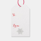 KERSTTAG VINTAGE PRETTIG KERSTFEEST LAM CADEAULABEL (Achterkant)